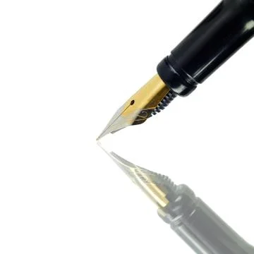 Mirrored pencil Stock Photos