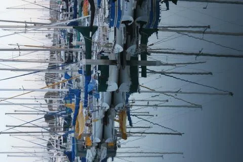 Mirrored Sails Stock Photos