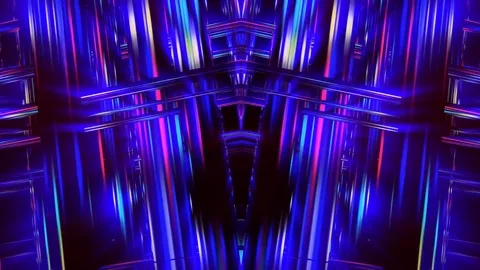 Mirrored shiny VJ Loop Stock Footage 124210253