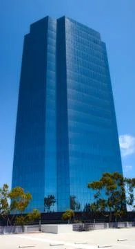 Mirrored skyscraper Stock Photos