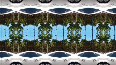 Mirrored Streets Fractals Seamless Loop Stock Footage 109620096