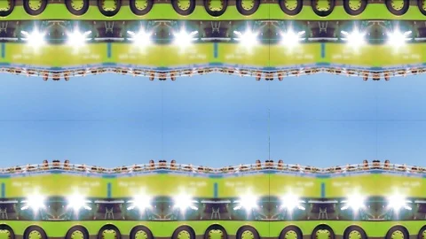 Mirrored Streets of Paris Loop Ready Stock Footage 109864211