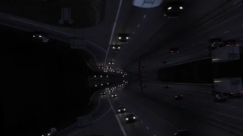 Mirrored Traffic Stock Footage 126557213