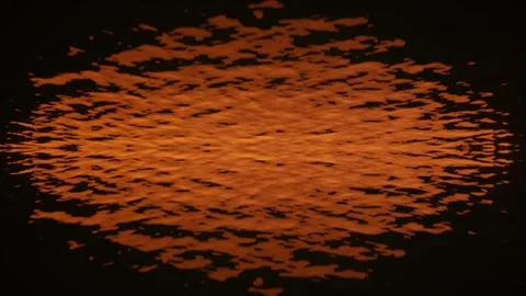 Mirrored water surface pattern animation. Vignette style video effect Stock Footage 269222594