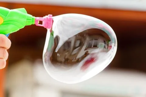 Mirroring the soap bubble Stock Photos