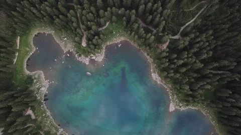A mirrorlake in Dolomites Stock Footage 300903515