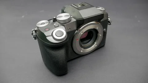 Mirrorless camera without lens Foto stock