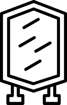 Mirrorless Line Icon Design Stock Illustration