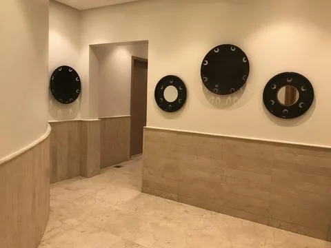 Mirrors on the wall Stock Photos