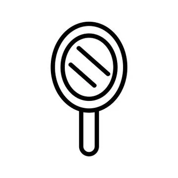 Mirrorw vector icon handle. Isolated contour symbol illustration Illustration