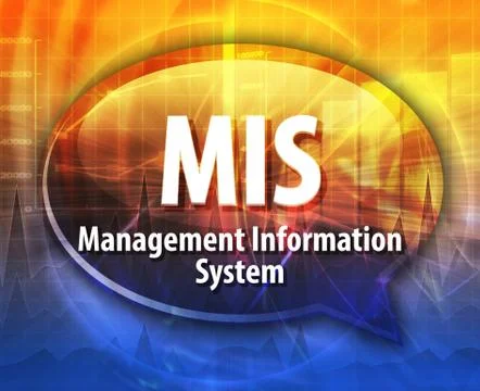 MIS acronym definition speech bubble illustration Stock Illustration