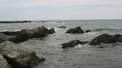 MISC WavesOnRocks3 Stock Footage 7733814