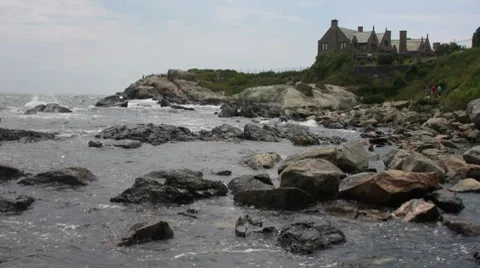 MISC WavesOnRocks4 動画素材 7733842