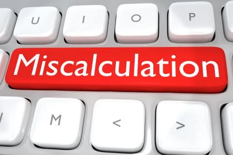 Miscalculation concept 스톡 일러스트