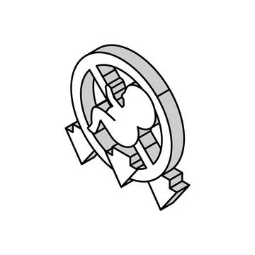 Miscarriage baby isometric icon vector illustration Illustrazione stock