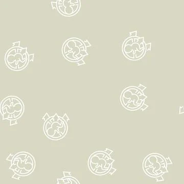 Miscarriage baby line seamless pattern Stock Illustration
