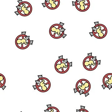 Miscarriage baby vector seamless pattern Illustrazione stock