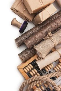 Miscellaneous object in cargo office Stock Photos