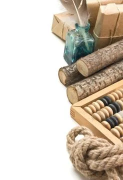 Miscellaneous object in cargo office Stock Photos