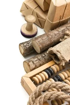 Miscellaneous object in cargo office Stock Photos