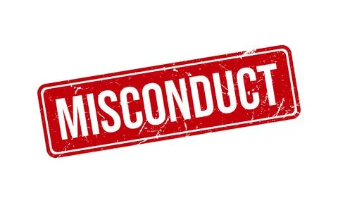 Misconduct Rubber Stamp. Misconduct Grunge Stamp Seal Vector Illustration Stock Illustration