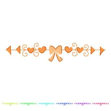 Misery wedding border ornament vector cartoon graphic Stock Illustration