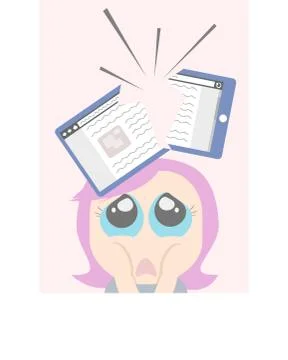 Misfortune Phone Stock Illustration