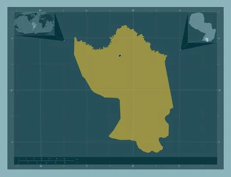 Misiones, Paraguay. Solid color shape Stockillustratie