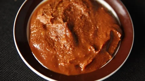 Miso paste spice thick soybean paste for cooking Japanese food Stock Footage 315974322