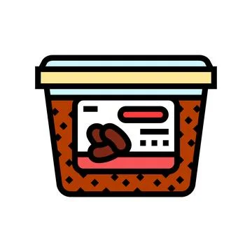 Miso pastec condiment color icon vector illustration Stock Illustration