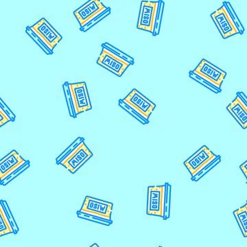 Miso pastec condiment vector seamless pattern Illustrazione stock