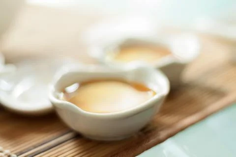 Miso soup close-up. Stock Photos