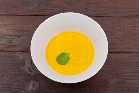 Miso vegetable soup with vegetables on a table Stock Photos