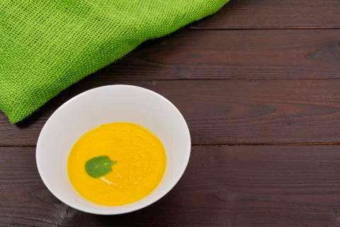 Miso vegetable soup with vegetables on a table Stock Photos