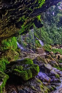 Misol Ha Waterfall Stock Photos