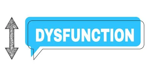 Misplaced Dysfunction Chat Bubble and Linear Vertical Flip Icon Stock Illustration
