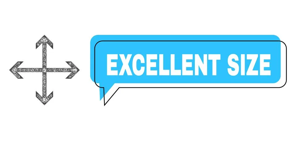 Misplaced Excellent Size Conversation Cloud and Net Expand Arrows Icon 스톡 일러스트