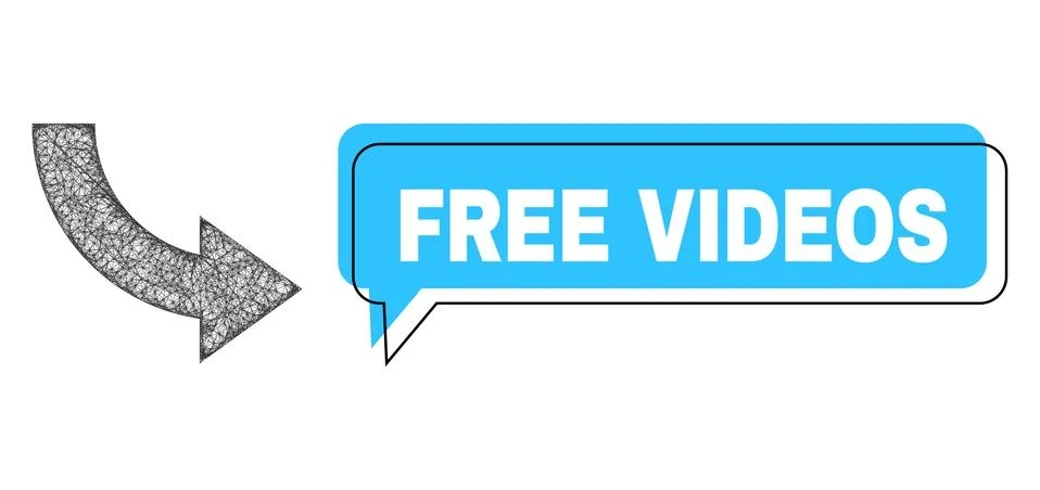 Misplaced Free Videos Message Cloud and Net Rotate Right Icon イラスト素材