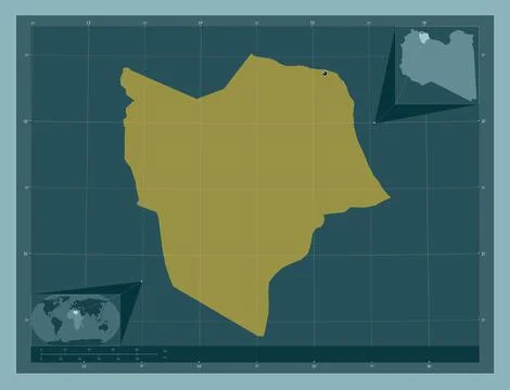 Misratah, Libya. Solid color shape Stock Illustration