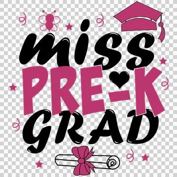 Miss With Bee text insect decorating graduation cap diploma イラスト素材