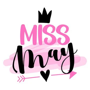 Miss May Stock Illustration