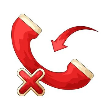 Missed Call illustration Stock Illustration
