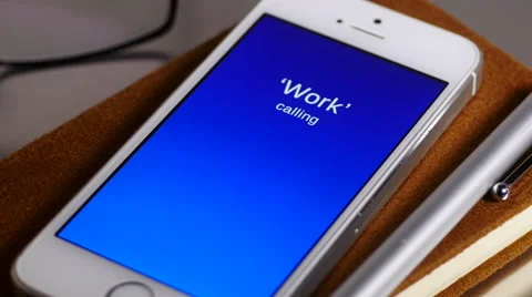 Missed call on smartphone Stock Footage 58851945