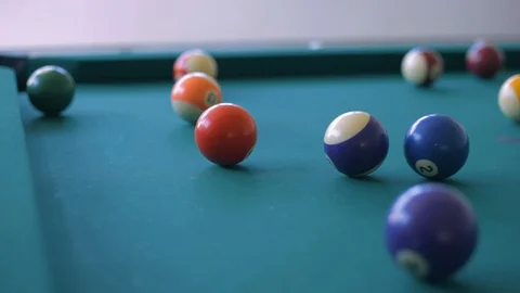 Missed shot Billiard Pool Stock Footage 126652205
