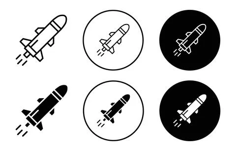 Missile icon Stock Illustration