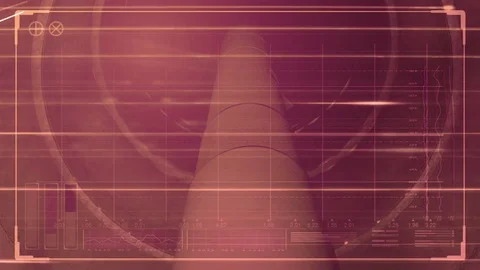 Missile launch and tech interface 1 Stock Footage 85392576