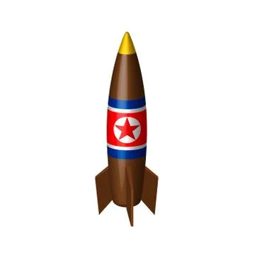 The missile of North Korea vector Stock Illustration