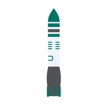 Missile power technology danger force warhead rocket. Vector navy nuclear mil Ilustración de archivo