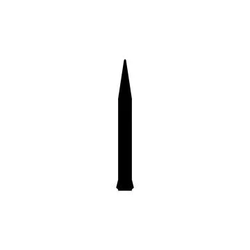 Missile Silhouette Stock Illustration