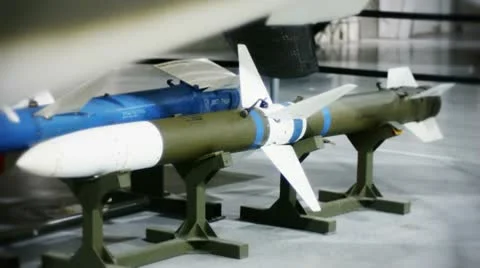 Missile on a stand Stock-Footage 10593449